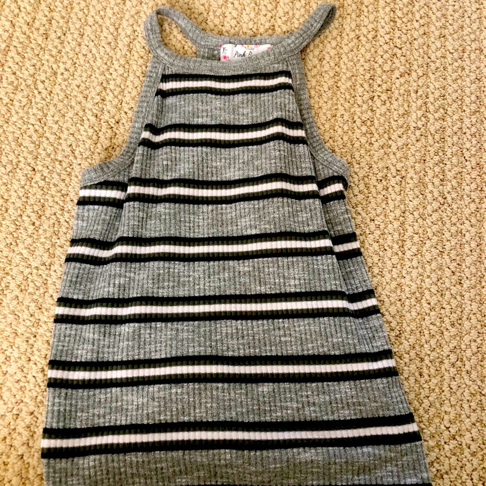 Striped halter top